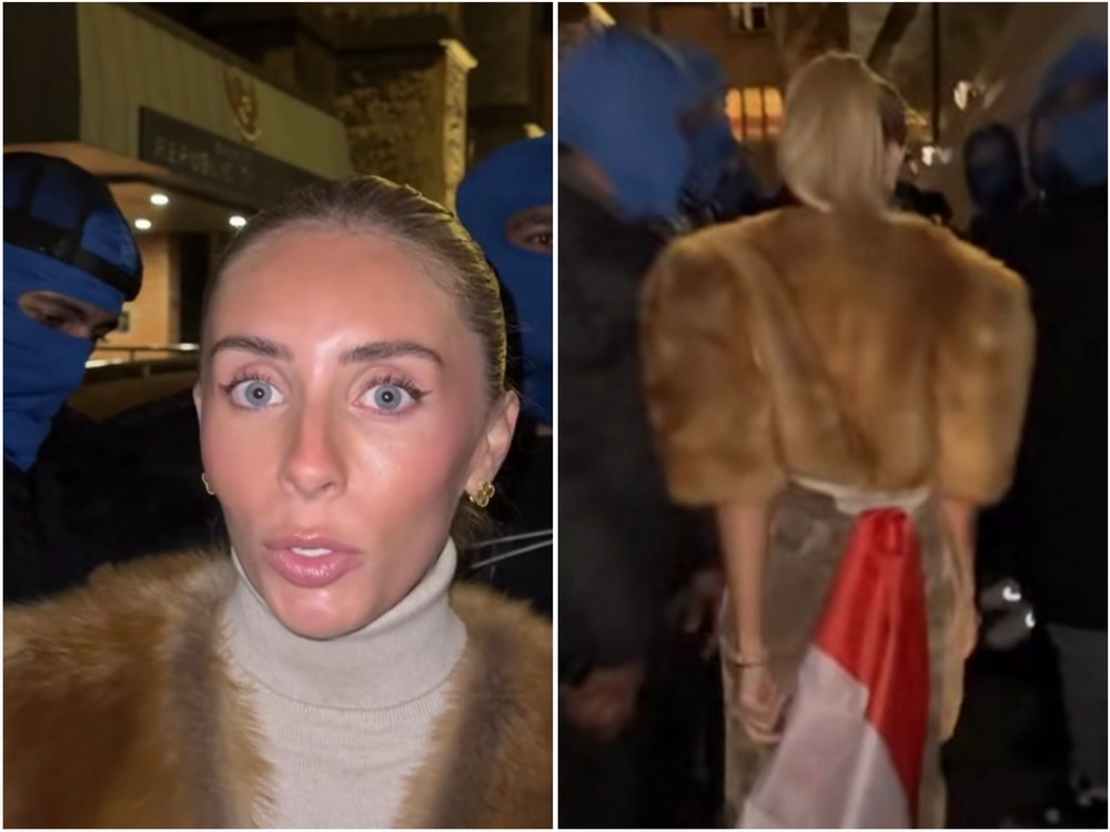 Artis Porno Bonnie Blue Berulah Usai Dideportasi dari Indonesia, Pasang Bendera Merah Putih di Rok