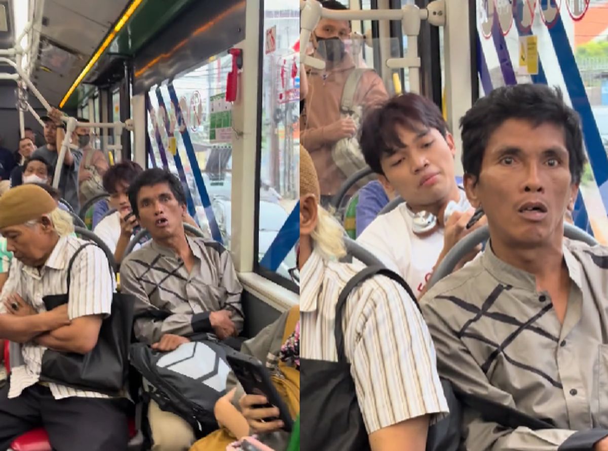 Viral Aksi Rasisme di Transjakarta, Pria Pembela Wanita yang Dihujat Bikin Salfok!